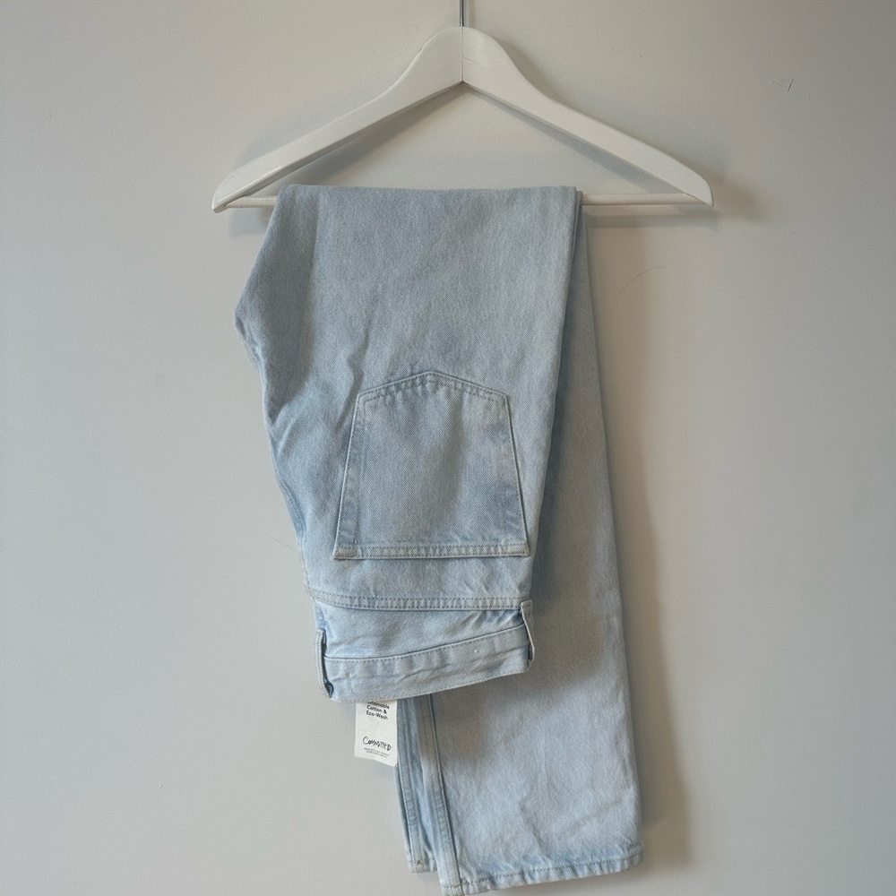 NWT Mango Straight women light blue color jeans